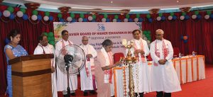Lighting the lamp by Dr. Sr. Annamma Philip, fmm